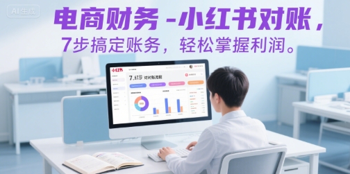 电商财务-小红书对账，7步搞定账务，轻松掌握利润-易得个人分享