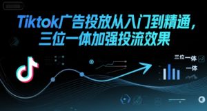 Tiktok广告投放从入门到精通，三位一体加强投流效果-易得个人分享
