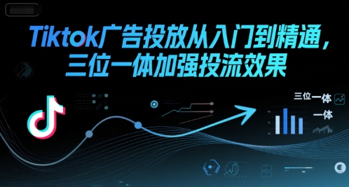 Tiktok广告投放从入门到精通，三位一体加强投流效果-易得个人分享