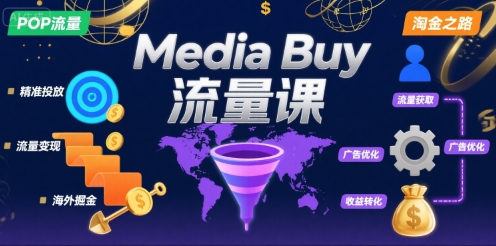 Media Buy之POP流量课，带你开启海外Media Buy淘金之路-易得个人分享