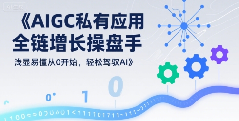 AIGC私有化应用全链增长操盘手，浅显易懂从0开始，轻松驾驭AI-易得个人分享