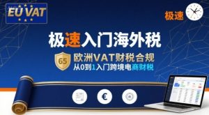 极速入门海外税，欧洲VAT财税合规，从0到1入门跨境电商财税-易得个人分享