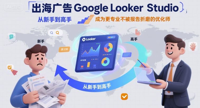 出海广告Google Looker Studio从新手到高手，成为更专业不被报告折磨的优化师-易得个人分享