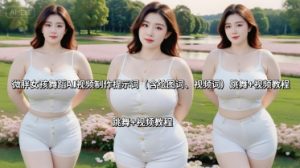 微胖女孩舞蹈AI视频制作提示词（含绘图词、视频词） 跳舞+视频教程-易得个人分享