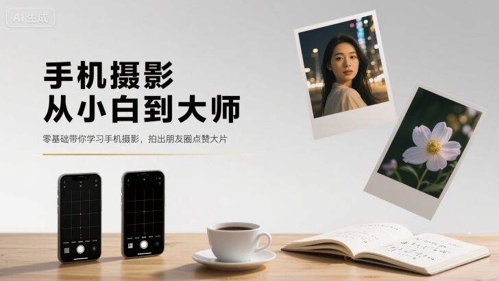 手机摄影从小白到大师,零基础带你学习手机摄影,拍出朋友圈点赞大片-易得个人分享