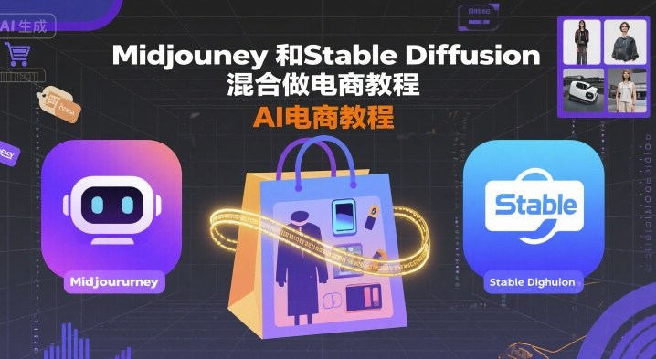 Midjourney和Stable Diffusion混合做电商教程-ai电商教程-易得个人分享