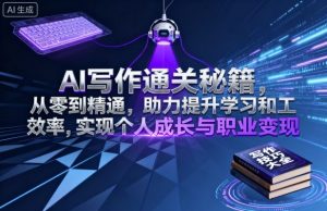 AI写作通关秘籍，从零到精通，助力提升学习和工作效率，实现个人成长与职业变现-易得个人分享