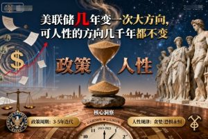 付费文章：美联储几年变一次大方向，可人性的方向几千年都不变-易得个人分享