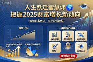 人生跃迁智慧课，把据2025财富增长新动向-易得个人分享