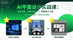 AI平面设计实战课，实战演练，解锁创意之门，掌握设计之道-易得个人分享