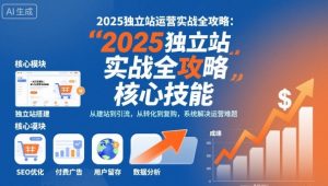 2025独立站运营实战全攻略，一站式掌握独立站运营核心技能-易得个人分享
