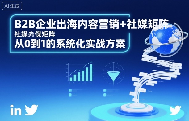 B2B企业出海内容营销+社媒矩阵，从0到1的系统化实战方案-易得个人分享