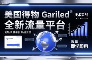 美国得物Gariled技术实战，全新流量平台​实战干货，即学即用-易得个人分享
