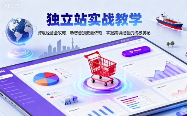 独立站实战教学，跨境经营全攻略，助您告别流量依赖，掌握跨境经营的终极奥-易得个人分享