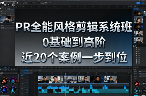 PR全能风格剪辑系统班，0基础到高阶，近20个案例一步到位-易得个人分享