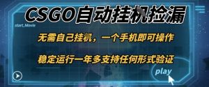 游戏自动挂G捡漏，一个手机即可操作，当天可操作见到结果，新手小白轻松月入1W+【揭秘】-易得个人分享