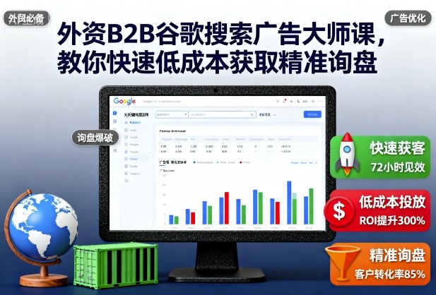 外资B2B谷歌搜索广告大师课，教你快速低成本获取精准询盘-易得个人分享