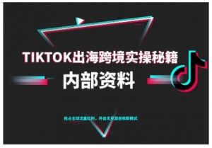 TikTok跨境电商0-1搭建运营，TK出海跨境实操秘籍（10月更新）-易得个人分享