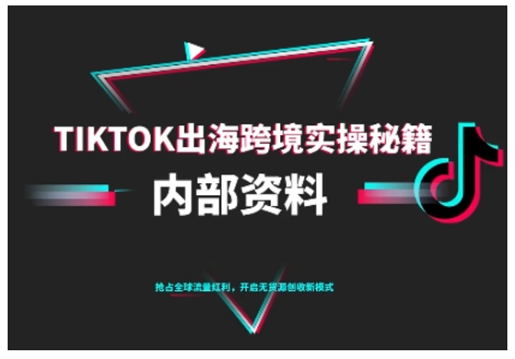 TikTok跨境电商0-1搭建运营，TK出海跨境实操秘籍（10月更新）-易得个人分享