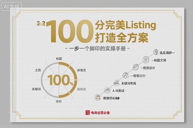 100分完美Listing打造全方案，想要完美listing必须是需要一步一个脚印的-易得个人分享