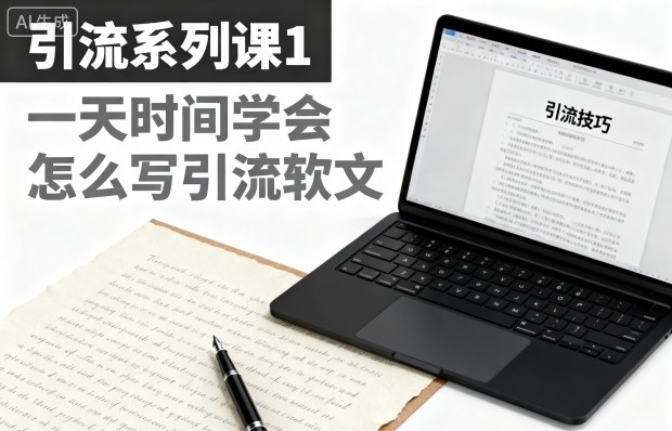 引流系列课1，一天时间学会怎么写引流软文-易得个人分享