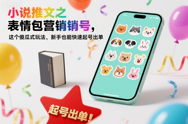 小说推文之表情包营销号，这个傻瓜式玩法，新手也能快速起号出单-易得个人分享