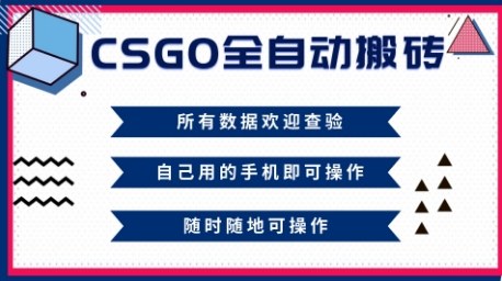CSGO全自动搬砖，年底钱回家好项目，当天可拿到结果，新手小白轻松月入1W+【揭秘】-易得个人分享