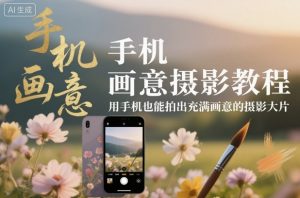 手机画意摄影教程，用手机也能拍出充满画意的摄影大片-易得个人分享