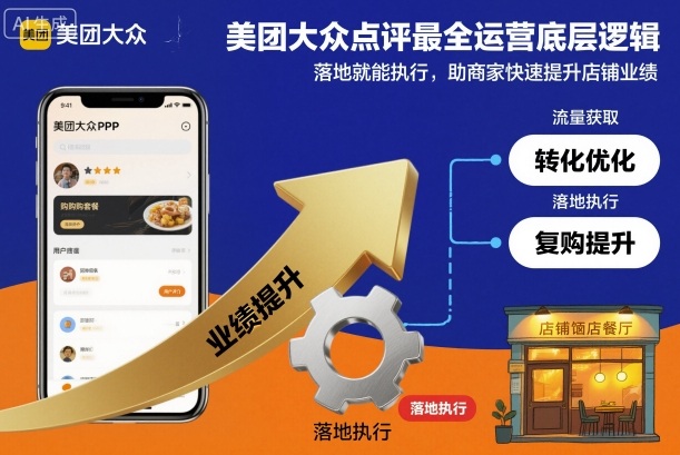 美团大众点评最全运营底层逻辑，落地就能执行，助商家快速提升店铺业绩-易得个人分享