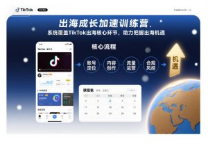 出海成长加速训练营，系统覆盖TikTok出海核心环节，助力把握出海机遇（更新）-易得个人分享