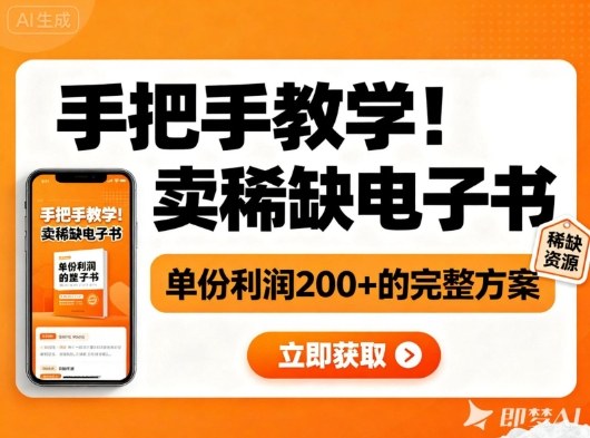 手把手教学！在小红书卖稀缺电子书，单份利润2张+的完整方案-易得个人分享