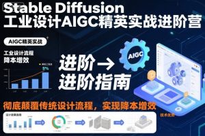 Stable Diffusion工业设计AIGC精英实战进阶营，彻底颠覆传统设计流程，实现降本增效-易得个人分享