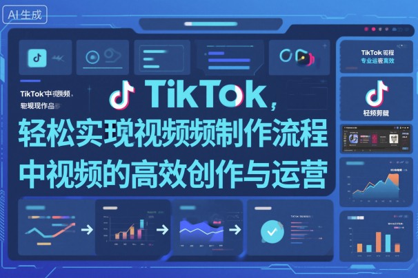 TikTok中视频制做流程，轻松实现Tk中视频的高效创作与运营-易得个人分享