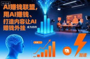 AI賺钱联盟，用AI賺钱、打造内容让AI成为你的賺钱外挂-易得个人分享