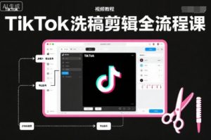 TikTok洗稿剪辑全流程课，PR洗稿剪辑全流程，TK洗稿运营课-易得个人分享