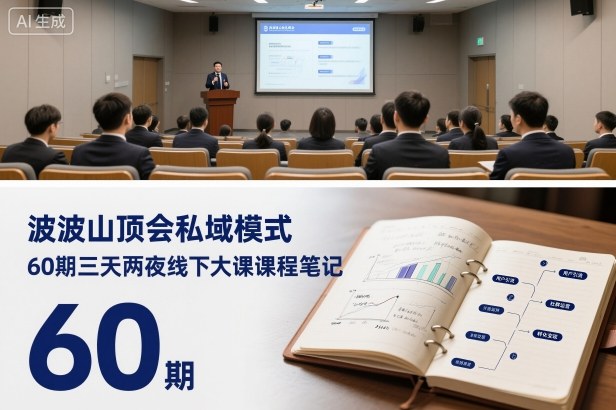 波波山顶会私域模式60期三天两夜线下大课课程笔记（文档）-易得个人分享