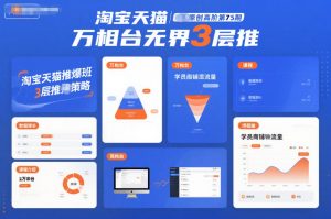 淘宝天猫推爆班原创高阶第75期，万相台无界3层推-易得个人分享