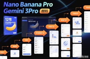 Nano Banana Pro Gemini 3Pro，最新创作实战课，12节实战向技术流，职场降维打击-易得个人分享