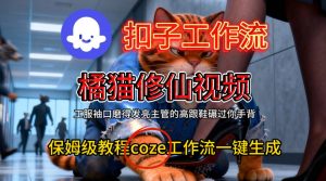 Coze扣子工作流一键生成橘猫修仙视频，保姆级搭建教程-易得个人分享
