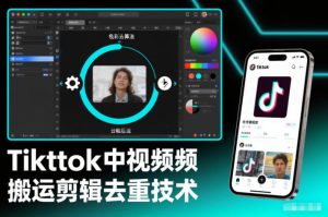 Tiktok中视频纯搬运剪辑去重技术，外来技术，自行测试-易得个人分享
