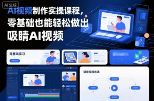 AI视频制作实操课程，零基础也能轻松做出吸睛AI视频-易得个人分享