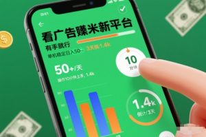 看广告賺米新平台，有手就行，单机稳定日入50+，操作10分钟上手，3天搞了1.4k【揭秘】-易得个人分享