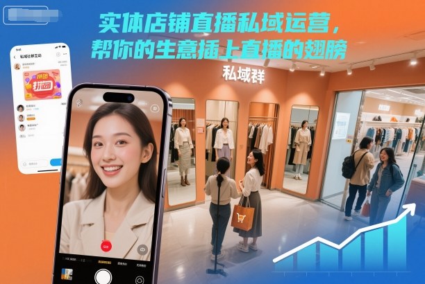 实体店铺直播私域运营，帮你的生意插上直播的翅膀-易得个人分享