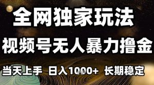 年底最新独家视频号无人直播撸礼物，小白也能轻松日入1k+，长期稳定，可批量复制【揭秘】-易得个人分享