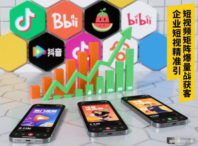 企业短视频精准引流矩阵获客，短视频矩阵爆量战法-易得个人分享