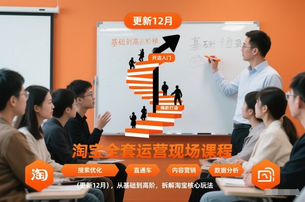 淘宝全套运营现场课程（更新12月），从基础到高阶，拆解淘宝核心玩法-易得个人分享