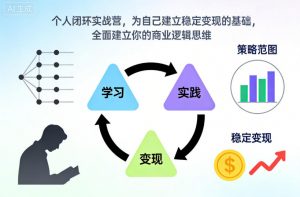 个人闭环实战营，为自己建立稳定变现的基础，全面建立你的商业逻辑思维-易得个人分享