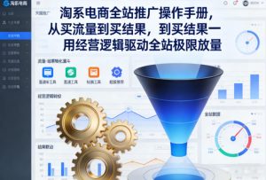 淘系电商全站推广操作手册，从买流量到买结果一用经营逻辑驱动全站极限放量-易得个人分享