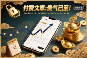 付费文章：贵气已至！用最朴素直白的文字，让你清楚知道，该如何接住这一次时代的泼天富贵-易得个人分享