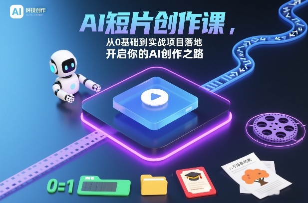 AI短片创作课，从0基础到实战项目落地，开启你的AI创作之路-易得个人分享